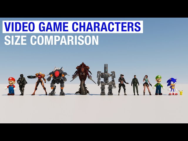 Video Game Characters Size Comparison!