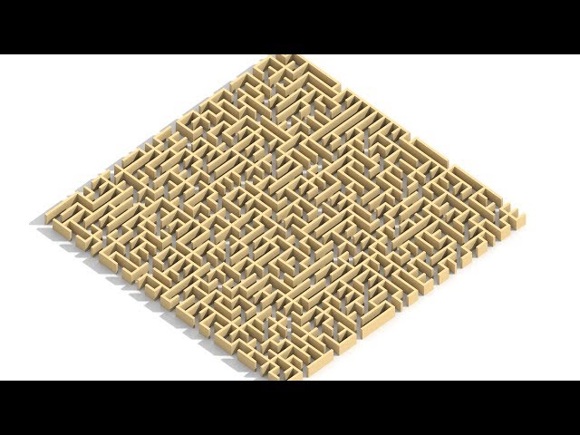 2D Maze In MagicaVoxel