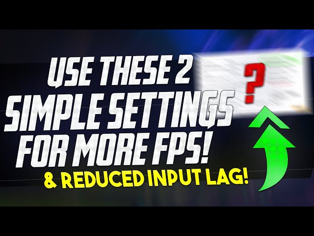 🔧 These 2 Simple settings can improve FPS and REDUCE input latency in MOST GAMES *BEST SETTINGS* ✅