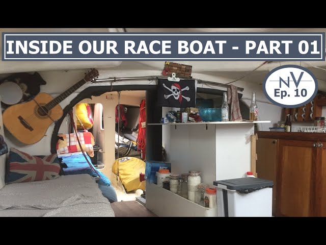 BOAT TOUR of our RACE BOAT INTERIOR REFIT - part 1 | Ep. 10