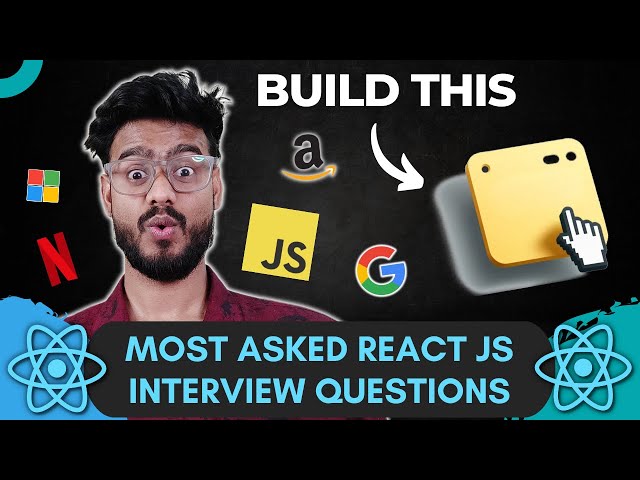 React JS Interview Questions ( Drag and Drop Notes ) - Frontend Machine Coding Interview Experience
