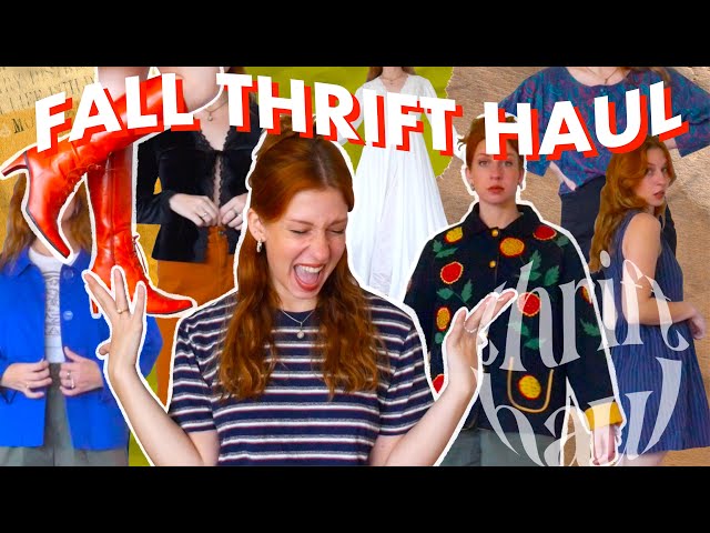 A Funky Fresh Fall Thrift Haul | pinterest-inspired, trendy, collective fall try-on haul