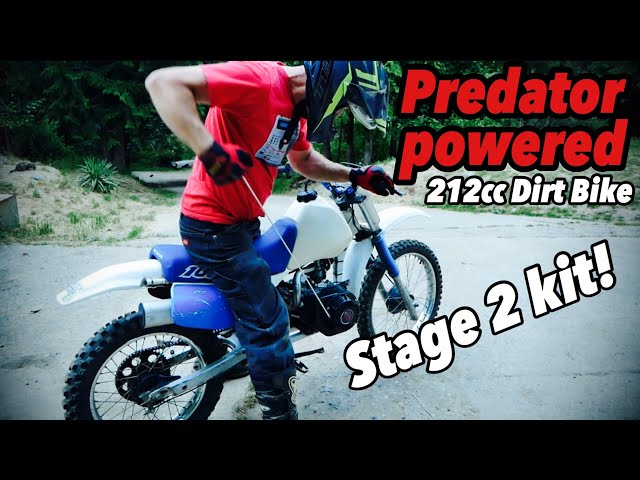 212cc Predator powered mini bike motorcycle engine swap installing a stage 2 kit
