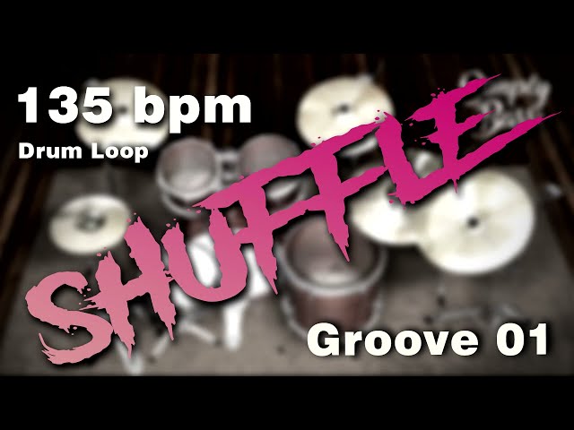 Shuffle Simple Groove 1   135bpm    Drum loop SimplyBass