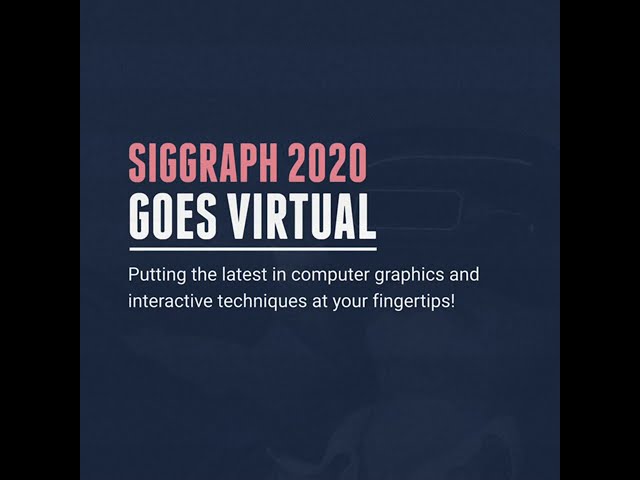 Register for SIGGRAPH 2020