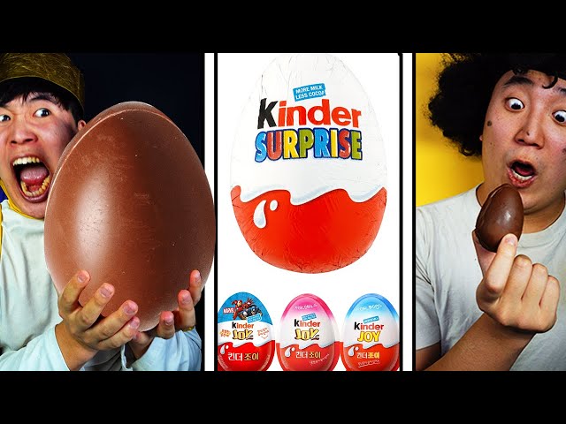 Mukbang Giant Chocolate Kinder Surprise Egg || Funny Mukbang || TikTok Video - HUBA