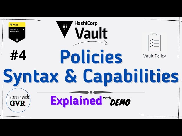 Hashicorp Vault - Policies Creation, Syntax and Capabilities - #4