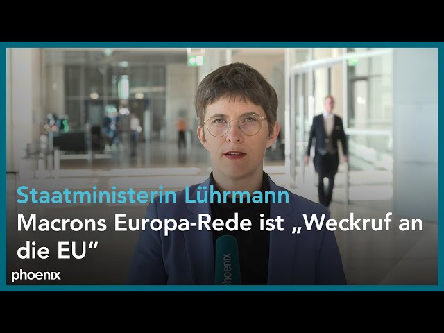 Europa: Anna Lührmann (Staatsministerin im Auswärtigen Amt) zur Zukunft der EU | 25.04.24