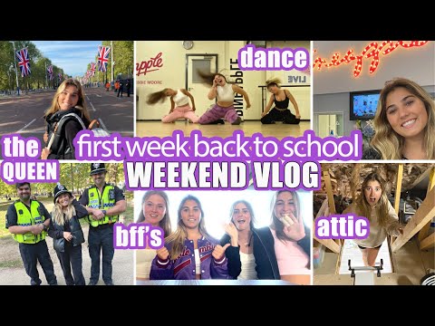 First Week Back To School Weekend VLOG, dance, pets & the QUEEN | Rosie McClelland