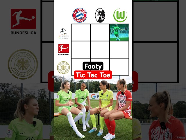 Wolfsburg 🆚 Freiburg | Footy Tic Tac Toe  #DFBWomensWeek