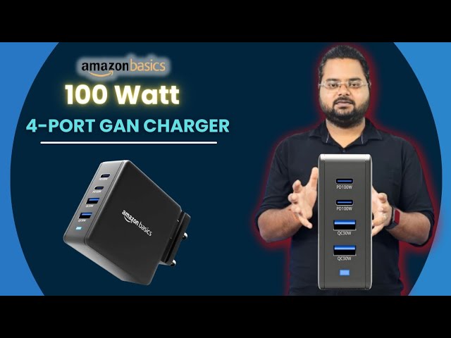 Best GaN charger | Amazon Basics 100w | For Macbook apple Smartphones samsung vivo oppo