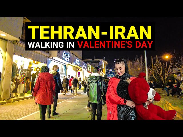 IRAN , Tehran 2022 - Walking In valentine's day | 4K UHD / تهران