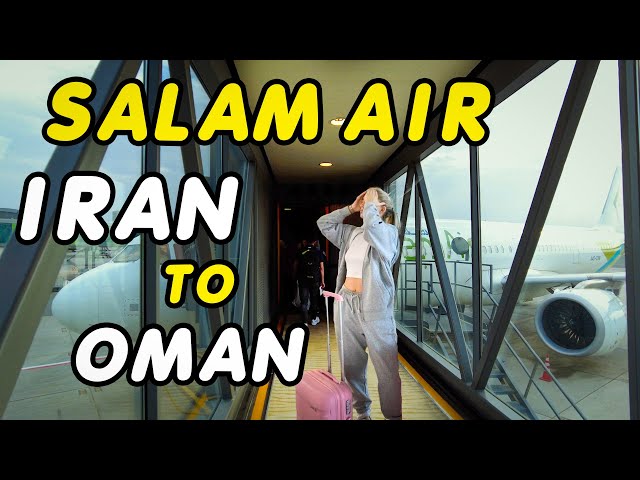 IRAN Airplane Tour / SALAM AIR / Airbus A321Neo / Flight from Tehran to Muscat Oman #walking