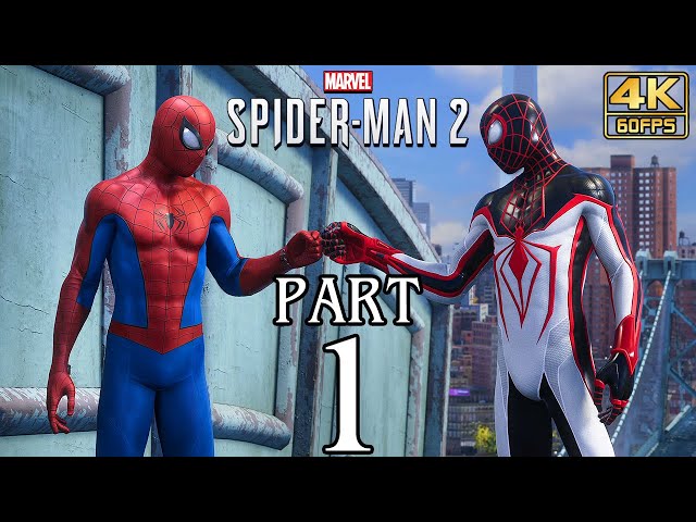 Spider-Man 2 (PS5) Walkthrough PART 1 No Commentary Gameplay @ 4K 60ᶠᵖˢ ✔