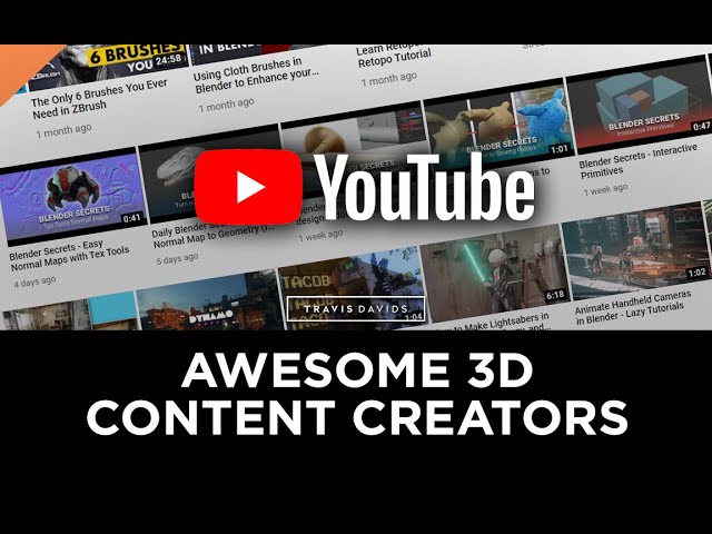 Awesome 3D Content Related Channels On Youtube