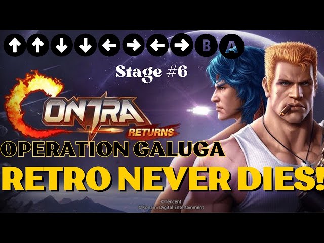 Contra | Operation Galuga | Full Game | Classic Run & Gun (Stage #6)