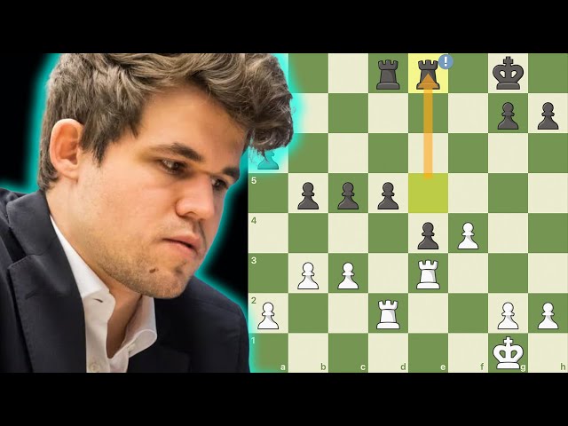 Carlsen em Ação: Torres como Canhões e Peões Marchando!