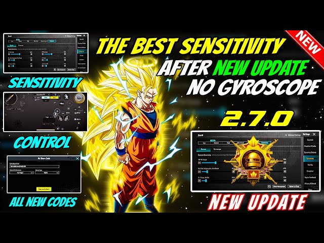 NEW UPDATE NEW SENSITIVITY 2.7🔥 THE BEST SENSITIVITY NO GYROSCOPE 😱 Pubg Mobile Sensitivity