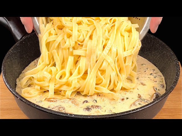 🧀Old pasta recipe! They will disappear in 1 minute! Quick dinner!