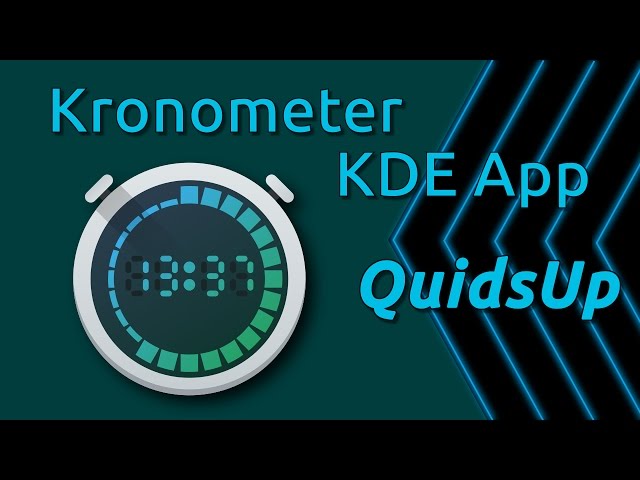 KDE Apps - kronometer Stopwatch