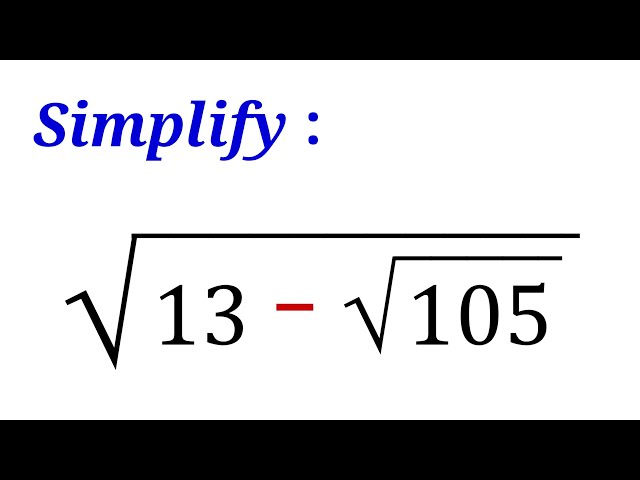 Simplify, you should figure out this trick!