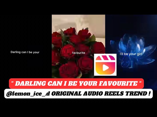 Darling can I be your favourite reels trend tutorial | lemon_ice_.d original audio reels trend