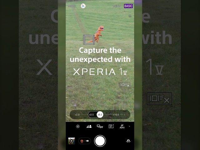 You can’t always predict what’s going to pop into your shot… 🦖 #Xperia1V