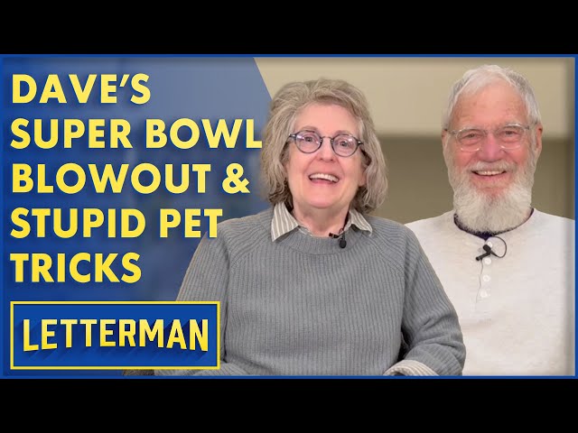 Dave's Big Super Bowl Party & Stupid Pet Tricks | Letterman