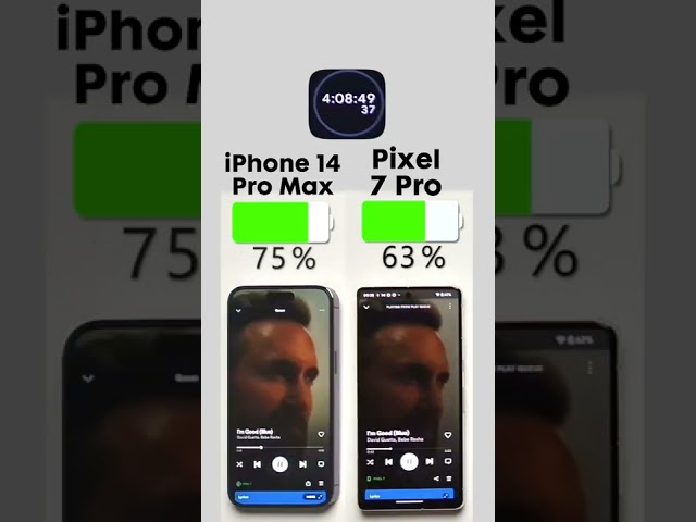 iPhone 14 Pro Max vs. Pixel 7 Pro Battery Test🔋Subscribe for more 🫵🏼