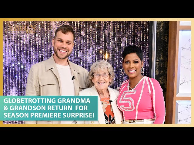 Viral Globetrotting Grandma & Grandson Return to “Tamron Hall” For a Season Premiere Surprise!