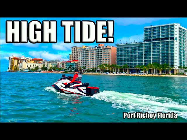 High Tide in the Gulf of Mexico! Three Waverunners in search of calm waters!  #jetski #jetskiing