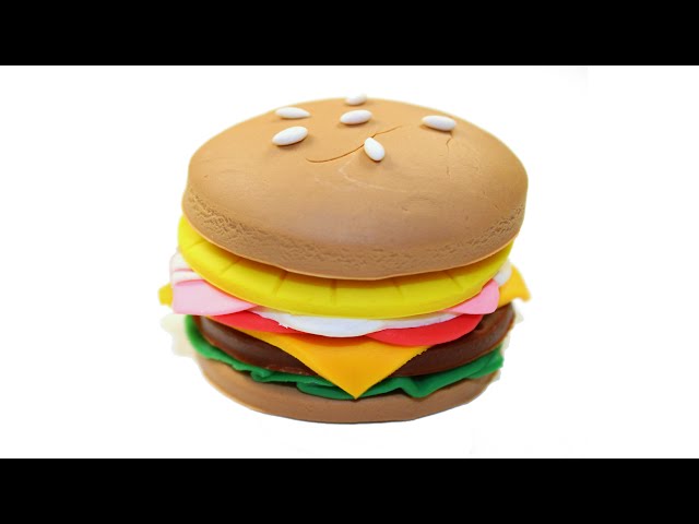 Play Doh Burger Fast Food Hamburger Krabby Patty