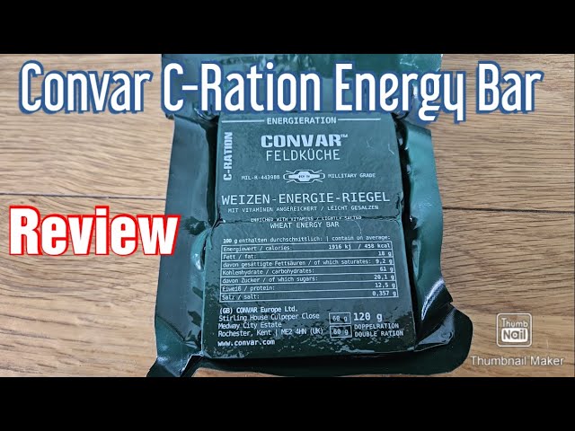 Convar C-Ration Energy Bar Review | Emergency Food Review