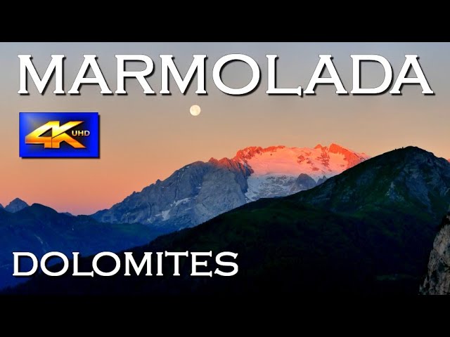 Marmolada Cable Car Trip Dolomites 4K