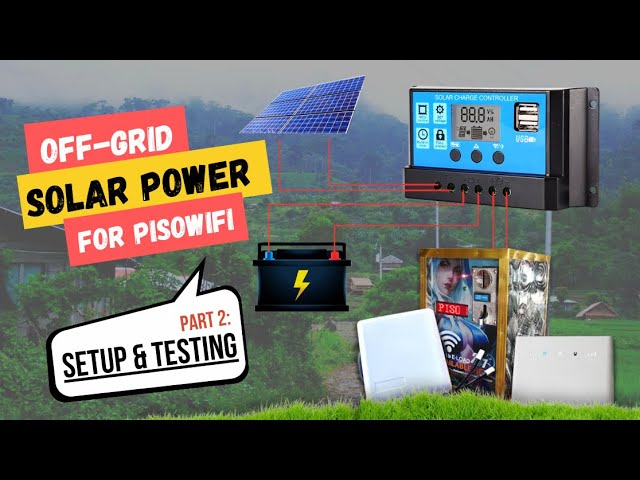 Solar Pisowifi Actual setup and Testing