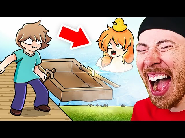 Reacting to The Adventures of Alex and Steve Minecraft Animations