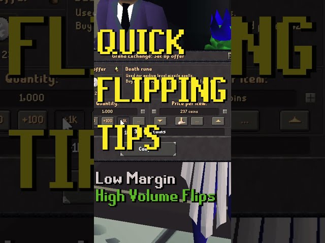 OSRS Flipping Tips: High Volume Low Margin Items | Low Risk F2P Friendly GE Money Maker
