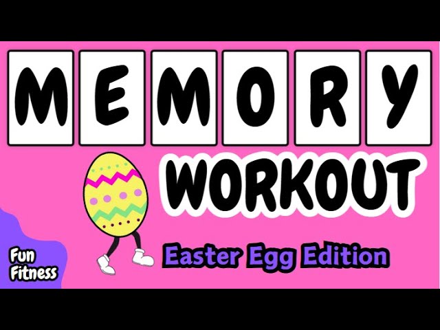 Memory Workout! Easter Egg Edition! Brain Break | Family Fun Fitness For Kids | PE