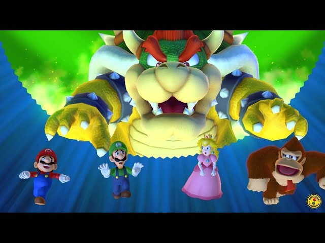 Mario Party 10 - Team Bowser Vs. Team Mario - Chaos Castle (5 Players)