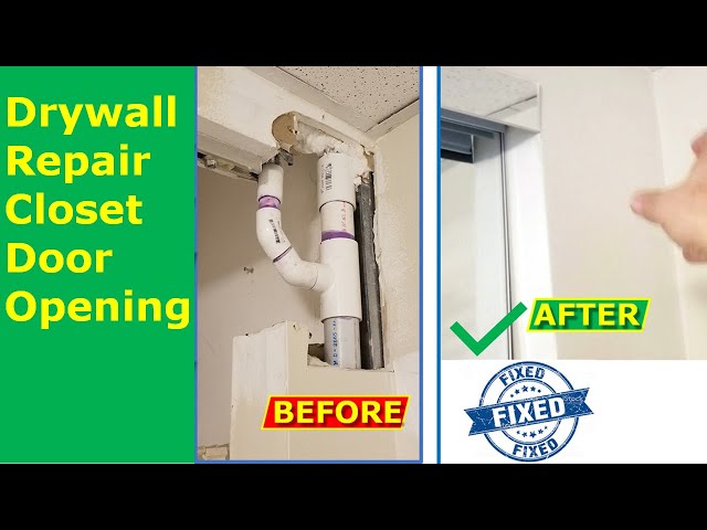 How to Repair Drywall Holes at Closet Door Opening/Corner
