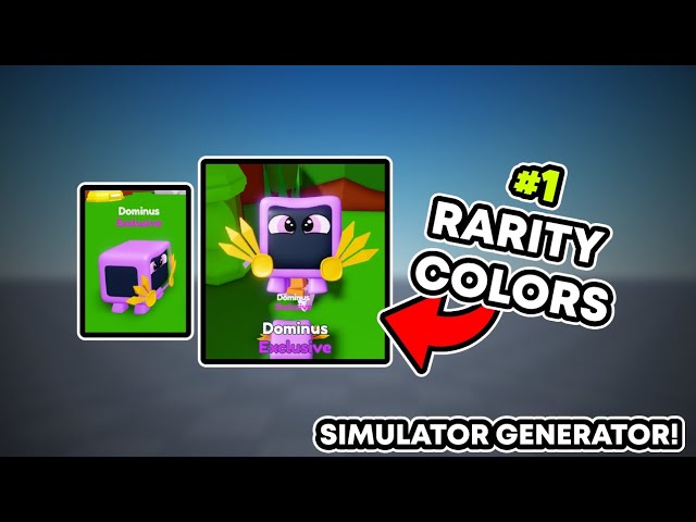 How to ADD Rarity Colors in SIMULATOR GENERATOR