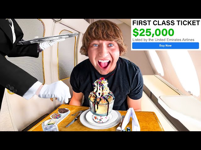 I Bought The Most Expensive Airplane Ticket!