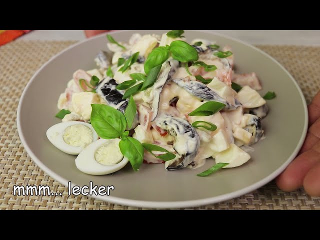 A Simple and Delicious Eggplant Salad Recipe Delicious, Healthy and Not Expensive # 166