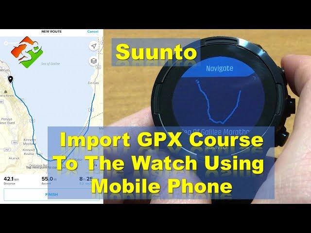 Suunto - Import GPX Course To The Watch Using Mobile Phone