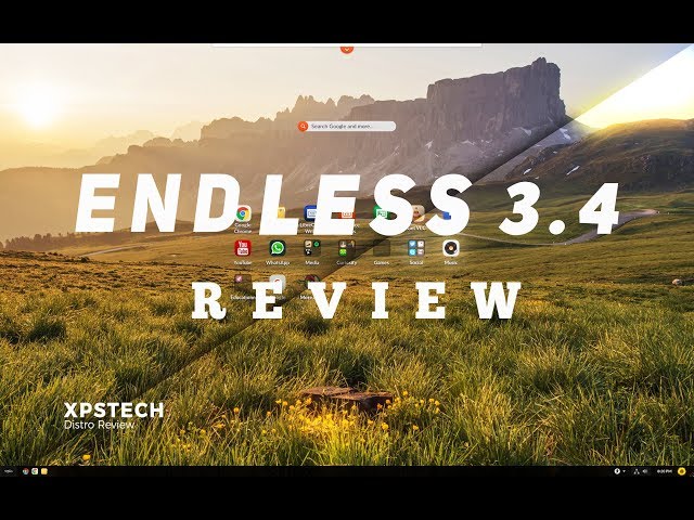 [Review] Endless OS 3.4 : NEW & BOLD DESKTOP DESIGN !!