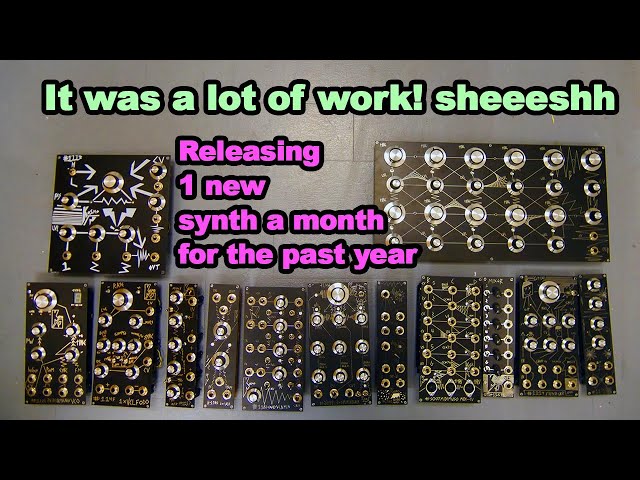 One Year Of Designing And Releasing A Synthesizer Module A Month.