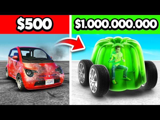 UPGRADING $500 Car To $1,000,000,000 YouTuber Car! (GTA 5 Mods)