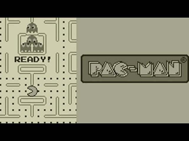 Pac-man Nintendo Gameboy gameplay video