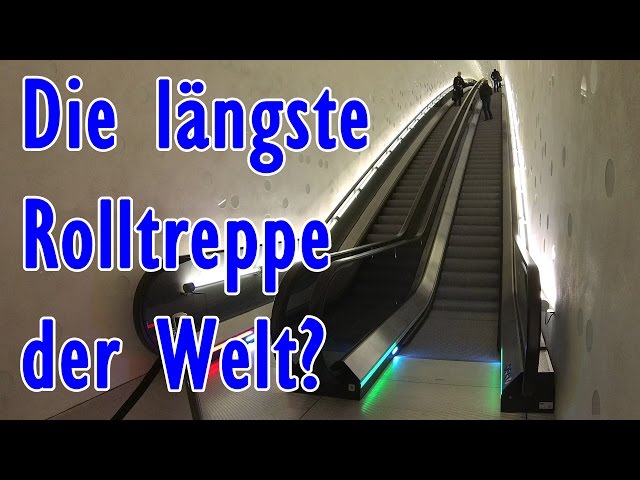 Die längste Rolltreppe der Welt in der Elbphilharmonie Hamburg