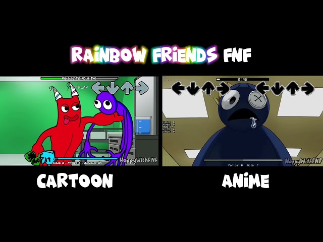 Rainbow Friends x Garden of Banban in FNF be like | Animation Comparison